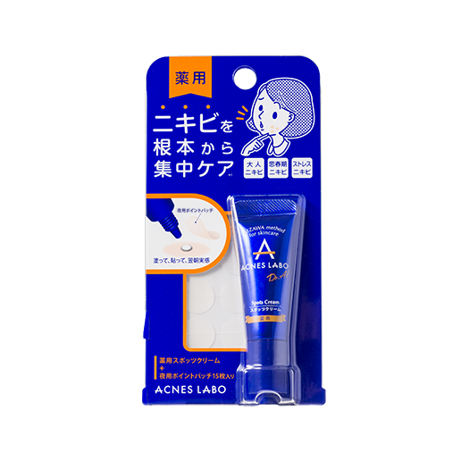 薬用 スポッツクリーム 夜用ポイントパッチ付き アクネスラボ 7g
