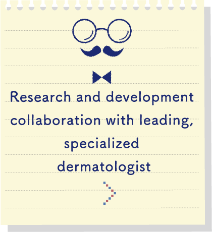 Research and development collaboration with leading, specialized dermatologist