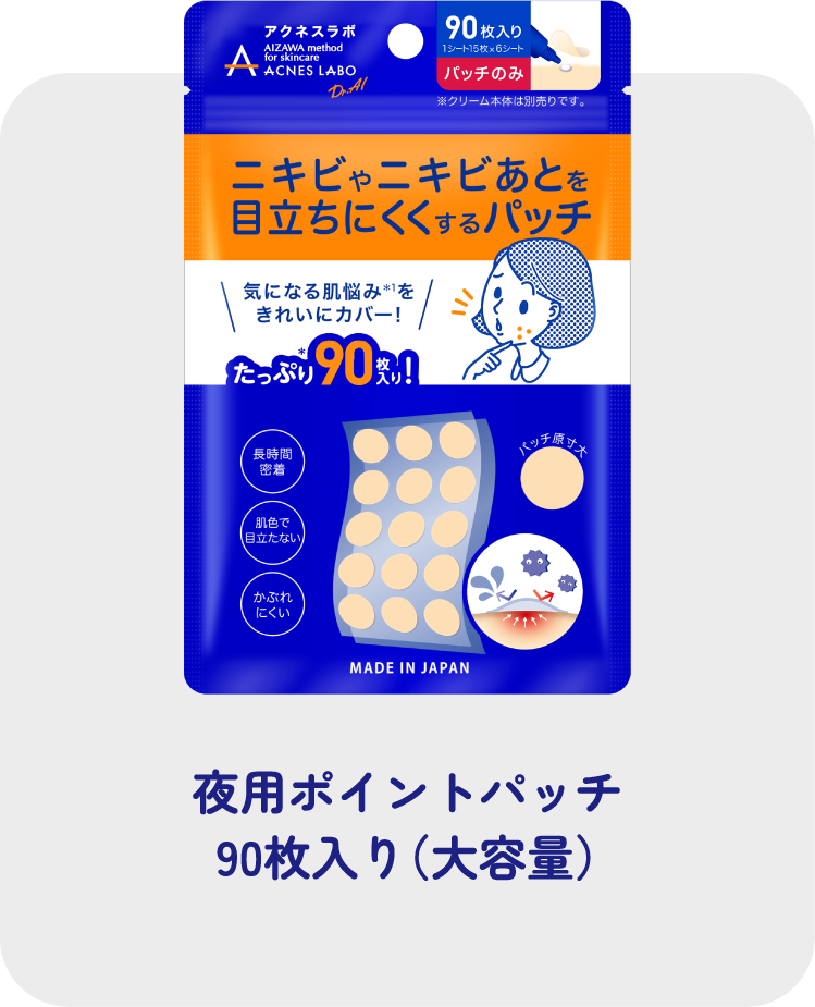 夜用ポイントパッチ 90枚入り（大容量）